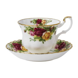 Royal Albert Taza de Té con Plato de Porcelana